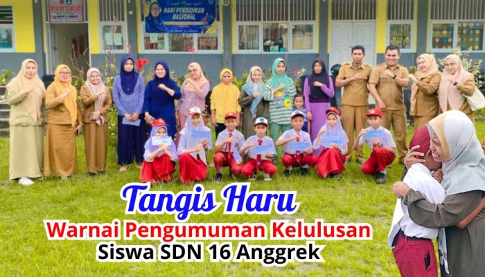 Tangis Haru Warnai Pengumuman Kelulusan Siswa SDN 16 Anggrek