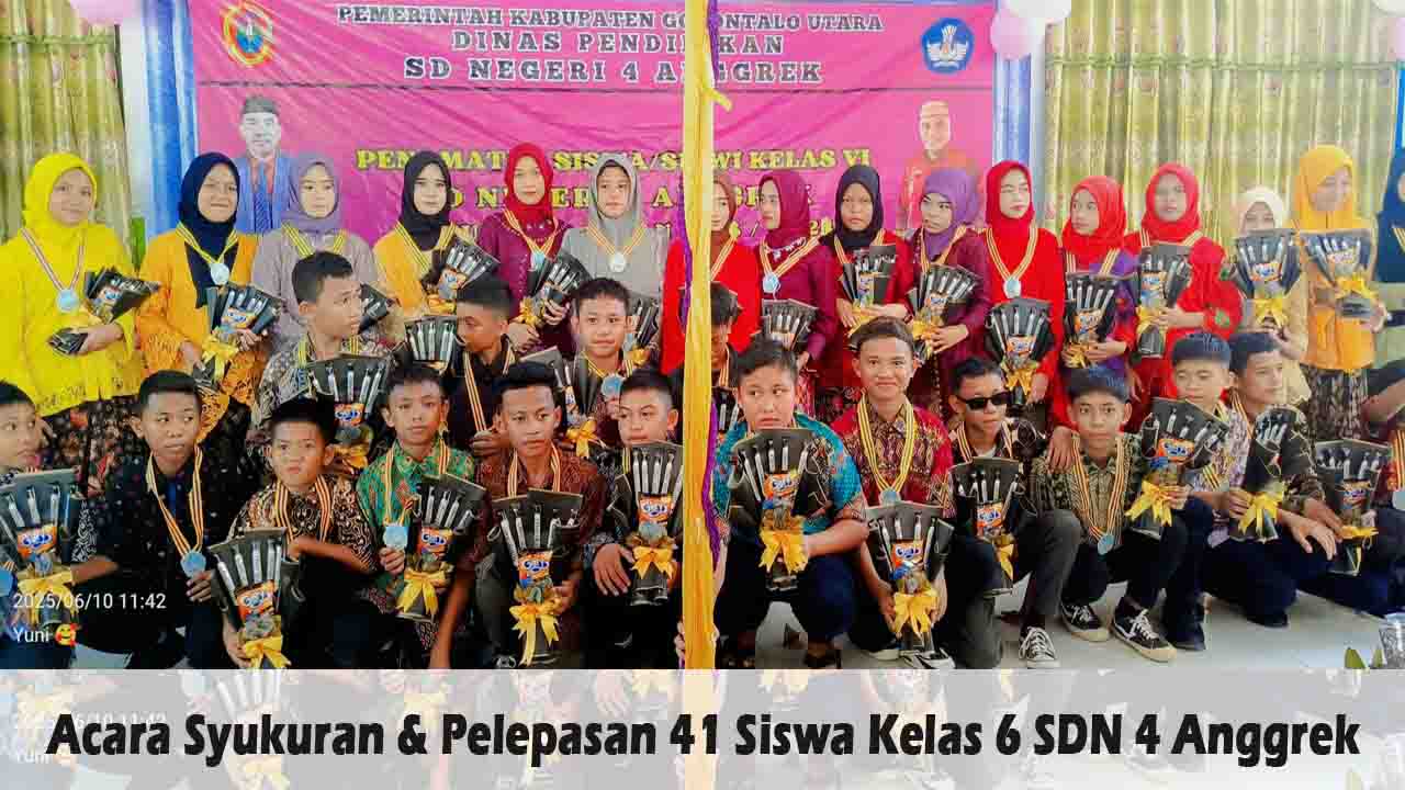 Siswa kelas 6 SDN 4 Anggrek
