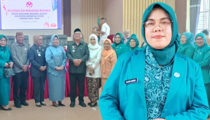 Ny. Olan Lamaji Luawo Turut Serta Dilantik sebagai Anggota TP-PKK Gorontalo Utara