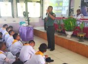 Pasiter Kodim 1314/Gorut Beri Wawasan Kebangsaan Saat MPLS SMAN 1 Kwandang