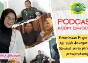 Dandim 1314/Gorut Gelar Podcast Bersama Orang Tua Siswa Tamtama Gelombang II TA 2025