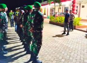 Kodim dan Polres Gorut Gelar Patroli Malam di Kwandang Jaga Kondusifitas