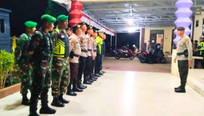 Kodim 1314/Gorut dan Polres Gelar Patroli Malam Bersama