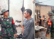 Babinsa Serka Yusuf Patilima Dampingi Warga Korban Kebakaran di Atinggola