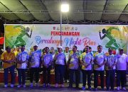 Dandim 1314/Gorut Hadiri Pencanangan Bercahaya Night Run di Taman Rakyat