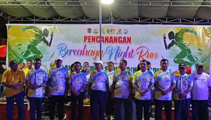 Dandim 1314/Gorut Hadiri Pencanangan Bercahaya Night Run di Taman Rakyat