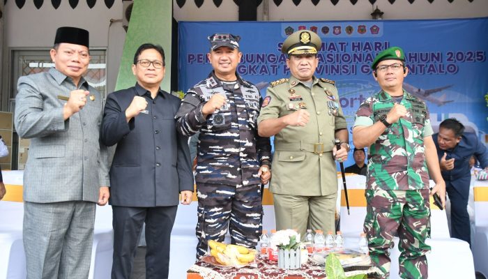 Kasi Intel Kasrem 133/NW Hadiri Upacara Peringatan Harhubnas 2025 di Gorontalo