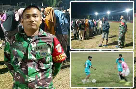 Serda Rinto Situmorang Kawal Ketat Turnamen Helumo Cup II Tetap Kondusif