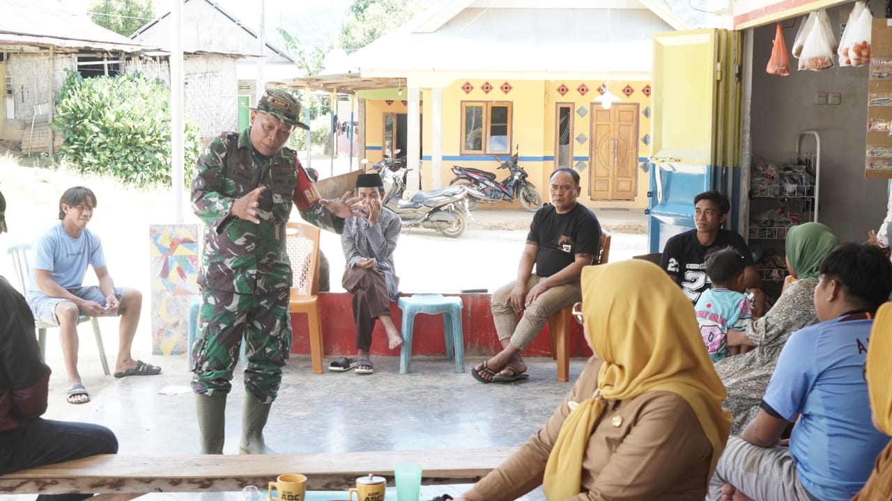 TMMD ke-126 Kodim 1315/KG Tak Sekadar Bangun Infrastruktur, Babinsa Serda Harianto Lahati Bangun Kedekatan Hati