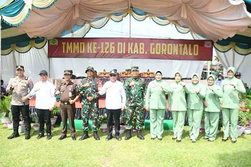 TMMD ke-126 Kodim 1315 Gorontalo Resmi Dibuka, Kasrem 133/NW Hadir Wakili Danrem