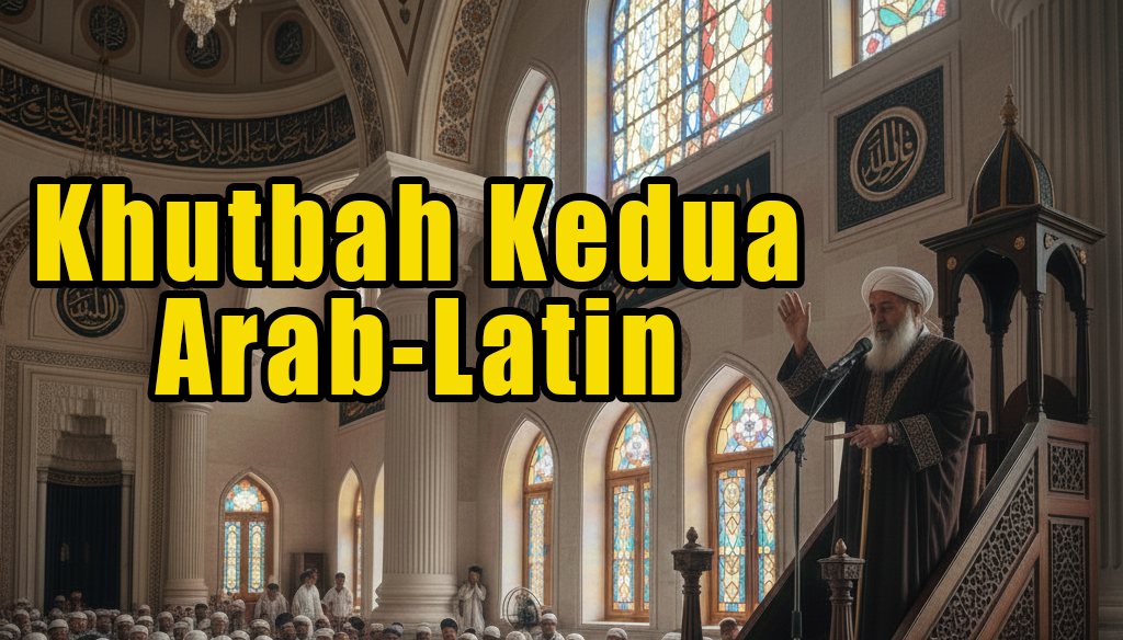 Khutbah Jumat Kedua Arab-Latin
