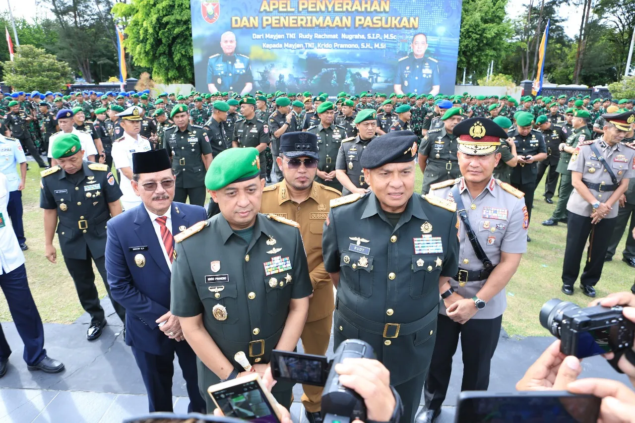 Estafet Kepemimpinan Kodam VI/Mulawarman Resmi Beralih