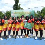 Persit Kodim 1314/Gorut Raih Juara Tiga Voli Hari Ibu ke-97