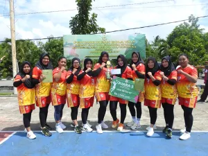 Persit Kodim 1314/Gorut Raih Juara Tiga Voli Hari Ibu ke-97