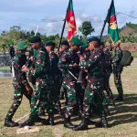 Korem 133/NW Serahkan Simbol YWPJ Peringati Hari Juang Infanteri ke-77