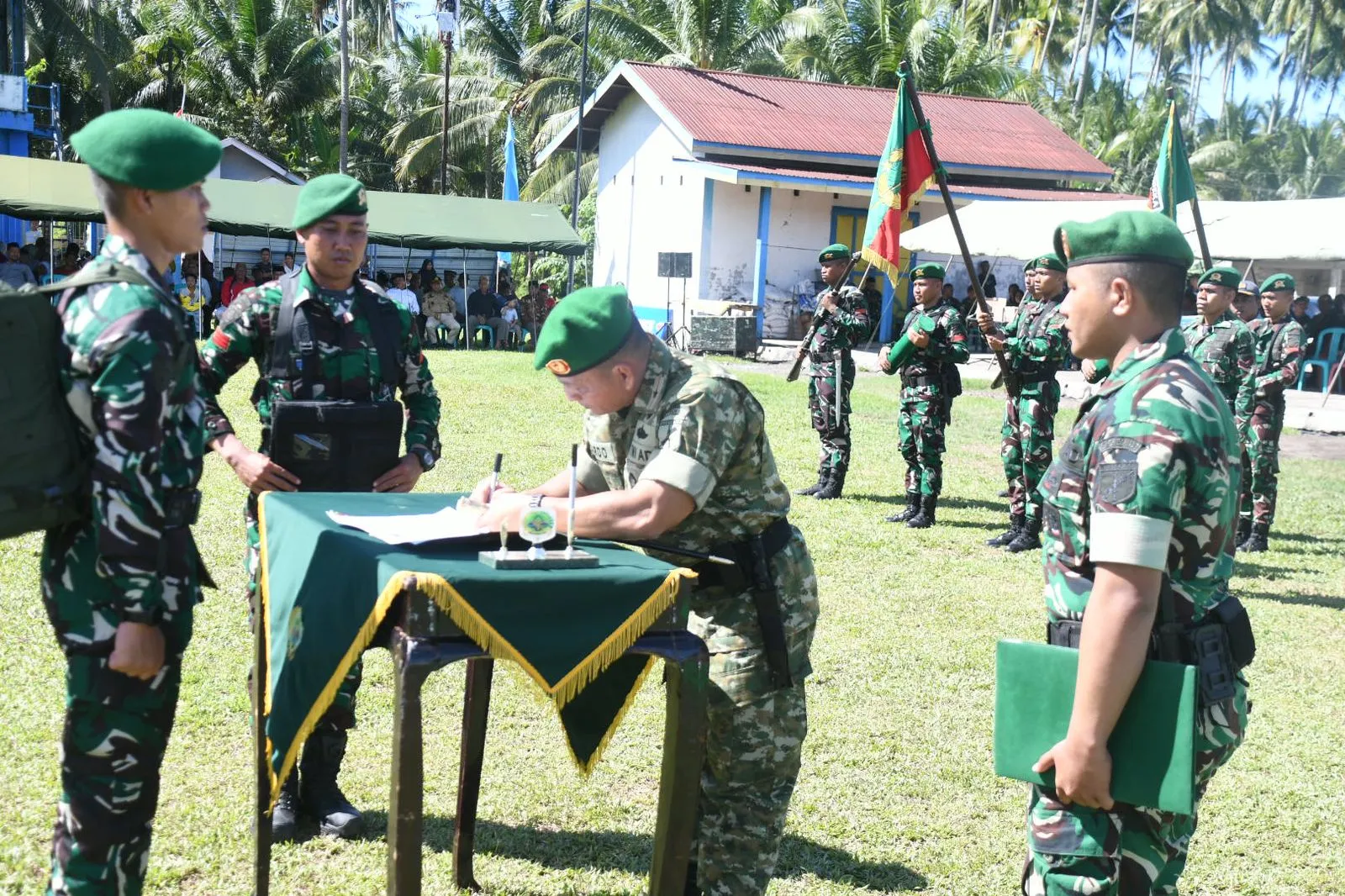 Danrem 133/Nani Wartabone Pimpin Upacara Hari Juang Infanteri Di Pohuwato