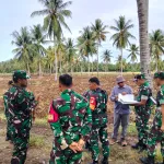 Asisten Teritorial Kasdam XIII/Merdeka Tinjau Lahan Cetak Sawah Pohuwato