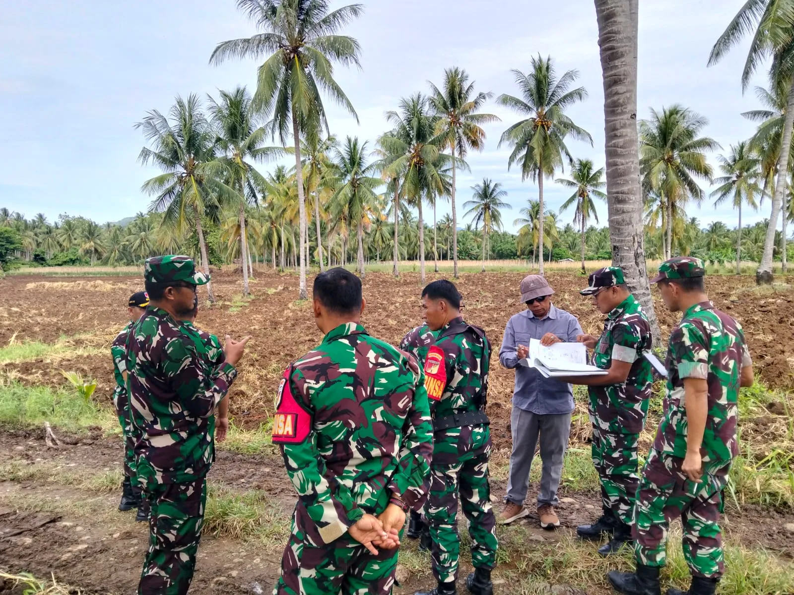 Asisten Teritorial Kasdam XIII/Merdeka Tinjau Lahan Cetak Sawah Pohuwato