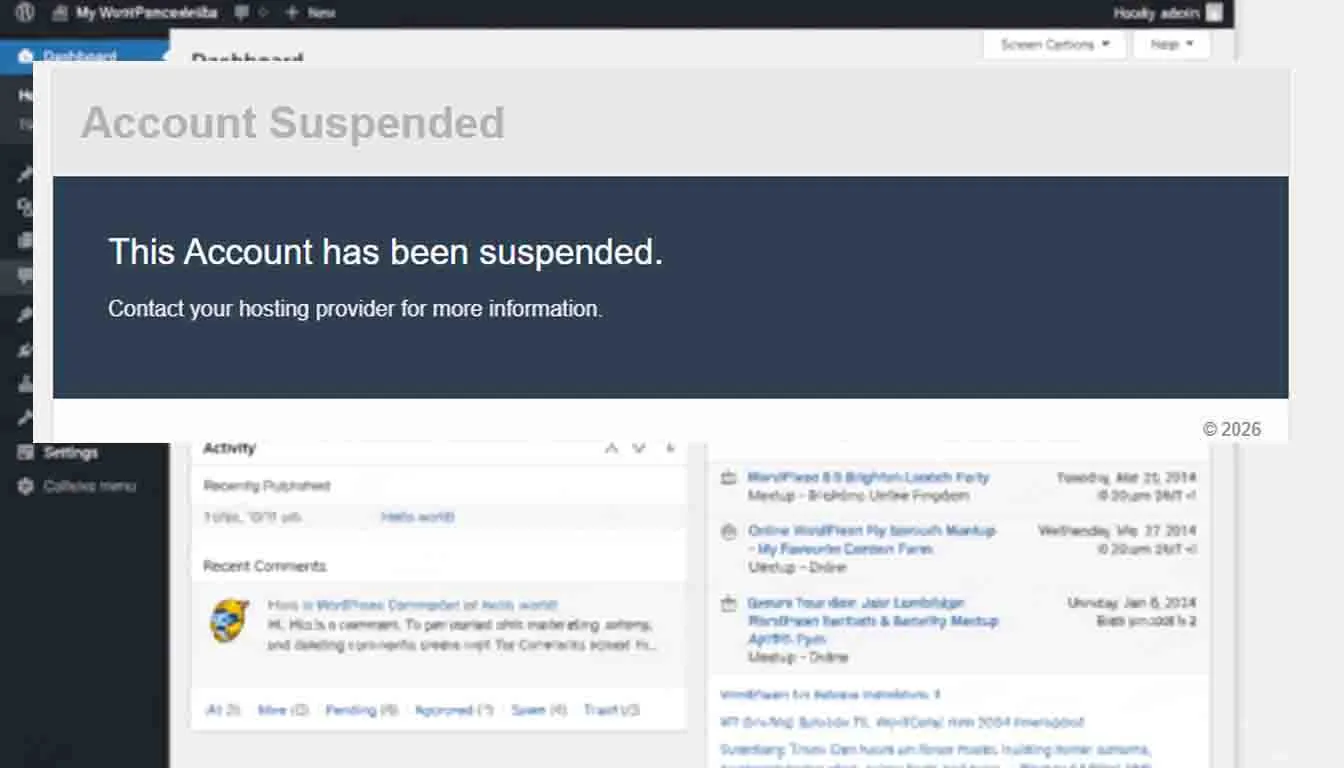 Cara Mengatasi Masalah Account Suspended pada WordPress Hosting Anda
