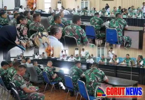 Babinsa Gorontalo Utara Ikuti Arahan Presiden Terkait Peningkatan Kesejahteraan Petani