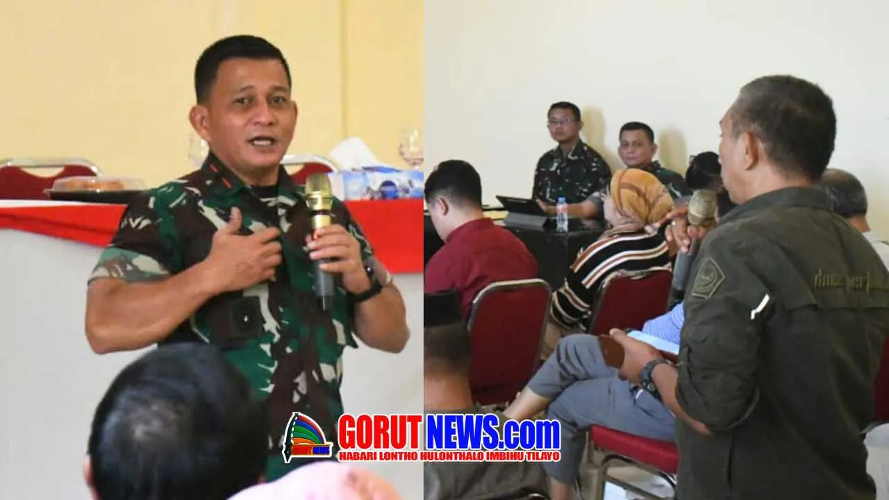 Danrem 133/NW Hadiri Rakor Percepatan Cetak Sawah Pohuwato
