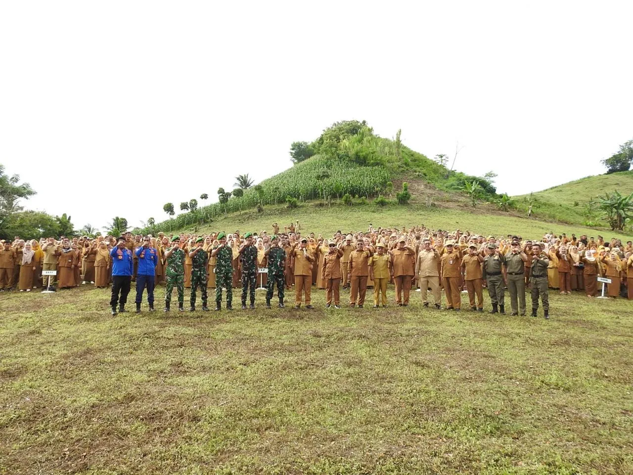 Kodim 1314 Gorontalo Utara Hadiri Apel Perdana Tahun 2026