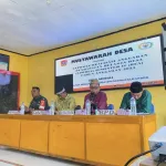 Babinsa Koramil Kwandang Hadiri Musyawarah APBDes Semester II Desa Monas