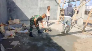 Danramil Kwandang Terjun Langsung dalam Pembangunan Koperasi Desa Kelurahan Merah Putih