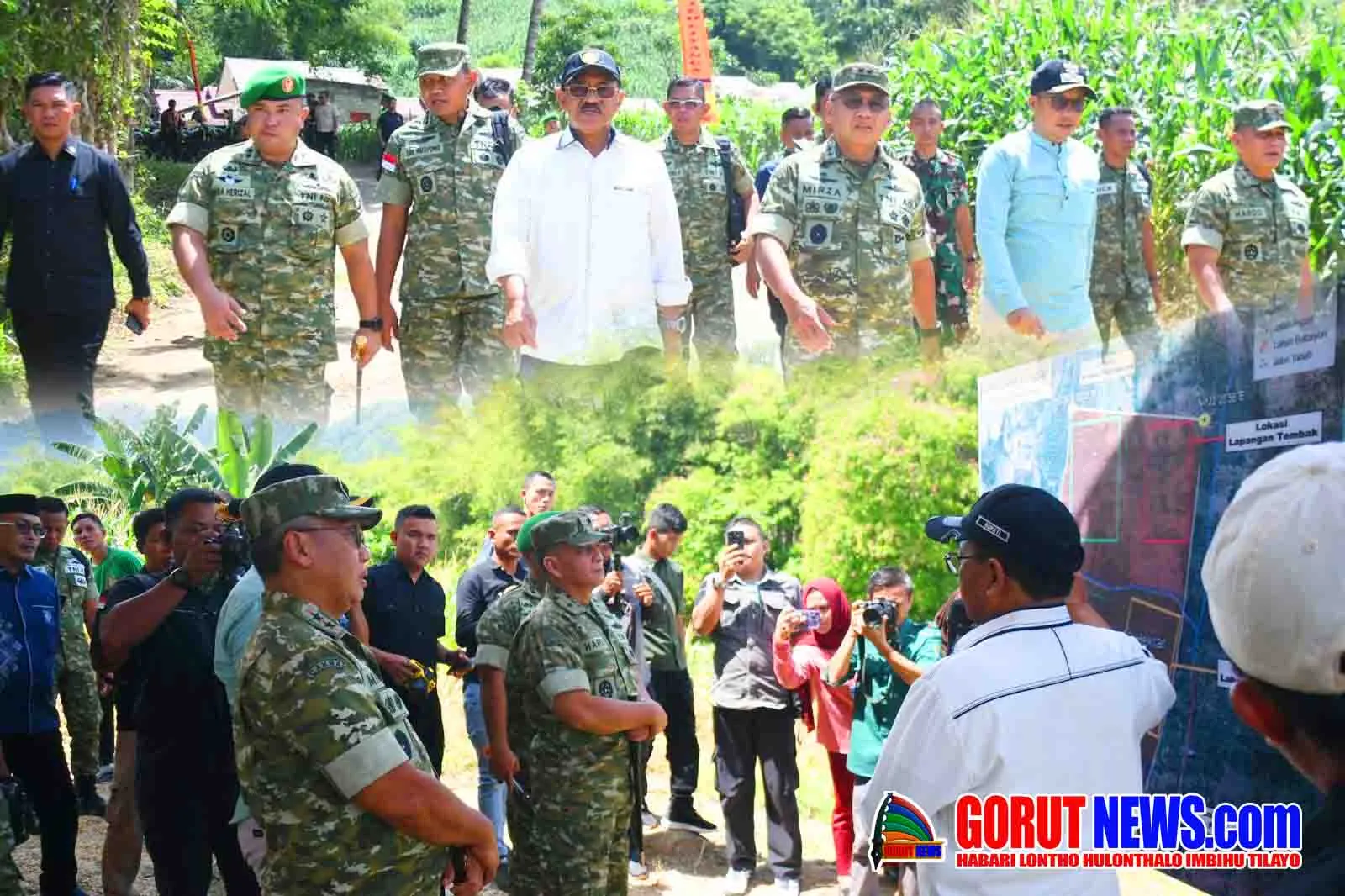 Pangdam XIII/Merdeka Tinjau Lahan Batalyon Baru di Boalemo