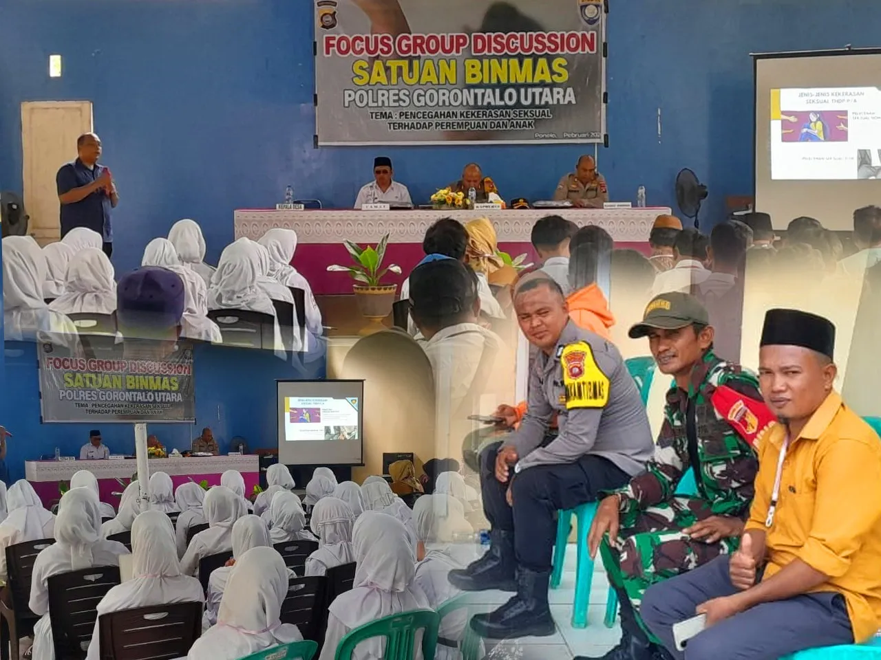 Danpos Ponelo Kepulauan Hadiri Sosialisasi Pencegahan Kekerasan Seksual