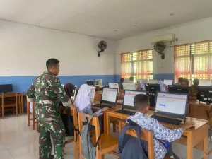 Anggota Staf Teritorial Laksanakan Pendampingan Pemeriksaan Psikologi KKRI di SMA Negeri 5 Gorontalo Utara