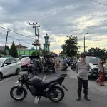 Pengamanan Sholat Id, Polsek Limboto Barat Siaga di Desa Pone