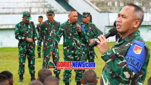 Pangdam XIII/Merdeka Tinjau Marsalling Area Yon TP 915/Bitu’o