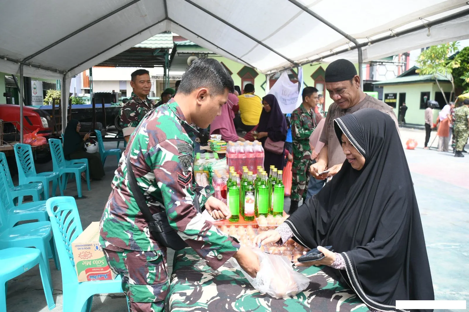 Korem 133/Nani Wartabone Gelar Bazar Ramadhan Sambut Idul Fitri
