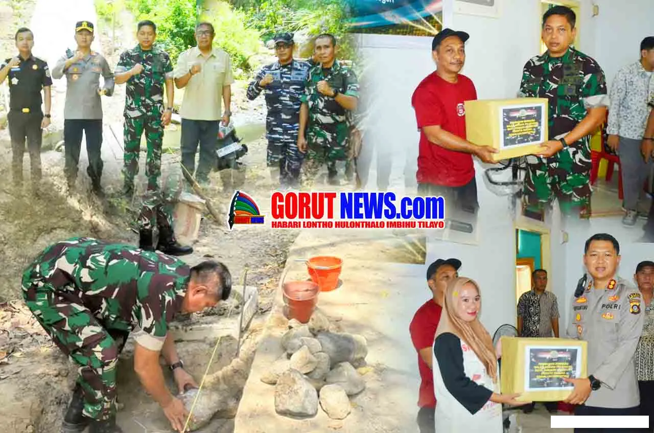 Kasdim 1304 Gorontalo Pimpin Groundbreaking Jembatan Garuda Molotabu