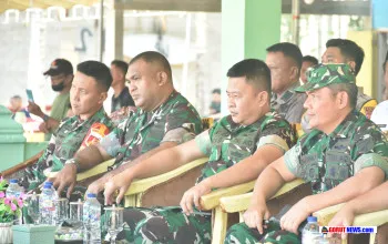 Kasiter Kasrem 133 Hadiri Pembukaan TMMD ke-128 di Boalemo