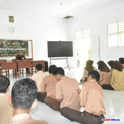 TMMD ke-128 Hadir Perkuat Karakter Siswa SMKN 1 Botumoito