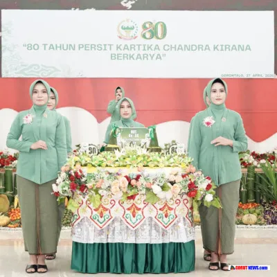 Korem 133/Nani Wartabone Gelar Peringatan Hari Ulang Tahun Ke-80 Persit Kartika Chandra Kirana Tahun 2026