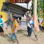 Sambut HUT ke-19 Gorontalo Utara, PGRI Cabang Anggrek Benahi Kantor Korwil Pendidikan