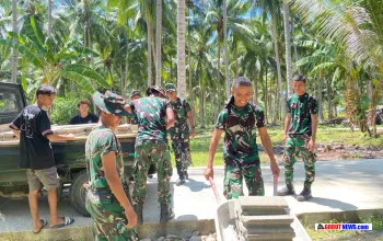 Kodim 1316/Boalemo Percepat TMMD 128 dengan Taktik Distribusi Cepat