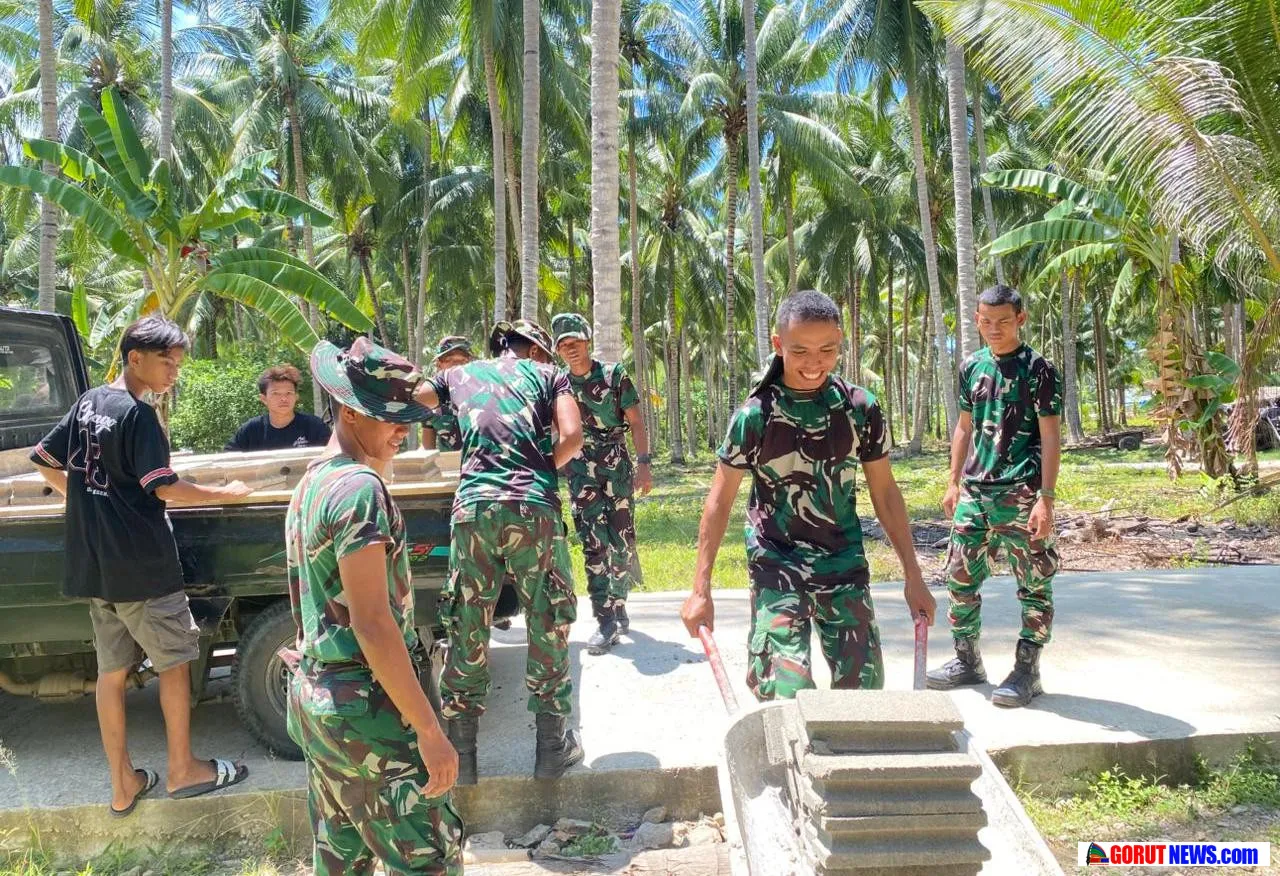 Kodim 1316/Boalemo Percepat TMMD 128 dengan Taktik Distribusi Cepat