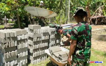 Satgas TMMD 128 Kodim 1316/Boalemo Genjot Infrastruktur Desa Hutamonu