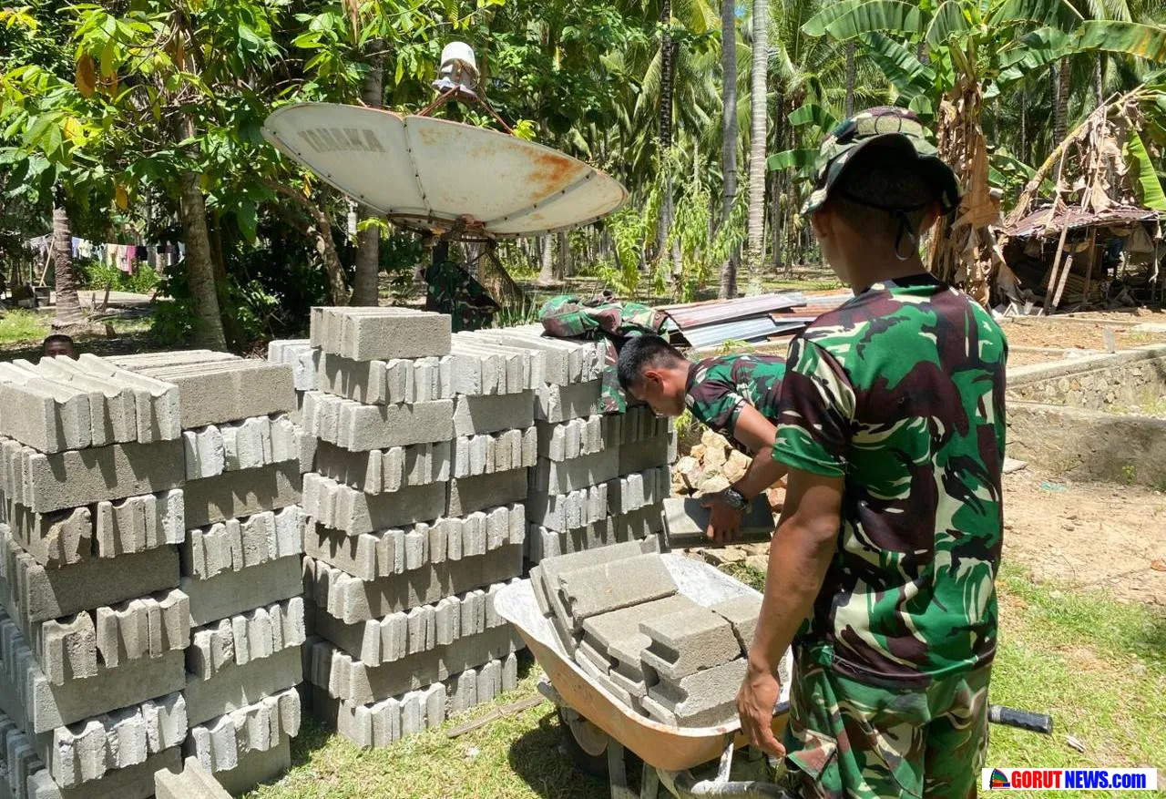 Satgas TMMD 128 Kodim 1316/Boalemo Genjot Infrastruktur Desa Hutamonu