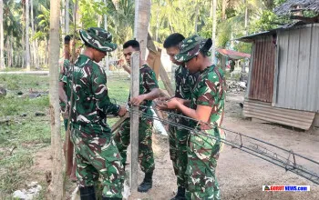Menabur Benih Sehat di Desa Hutamonu: Satgas TMMD 128 Boalemo Pacu Pembangunan MCK Umum