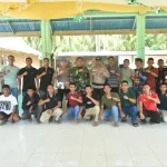 Satgas TMMD Ke-128 dan Polsek Botumoito Sosialisasi Bahaya Narkoba di Desa Hutamonu