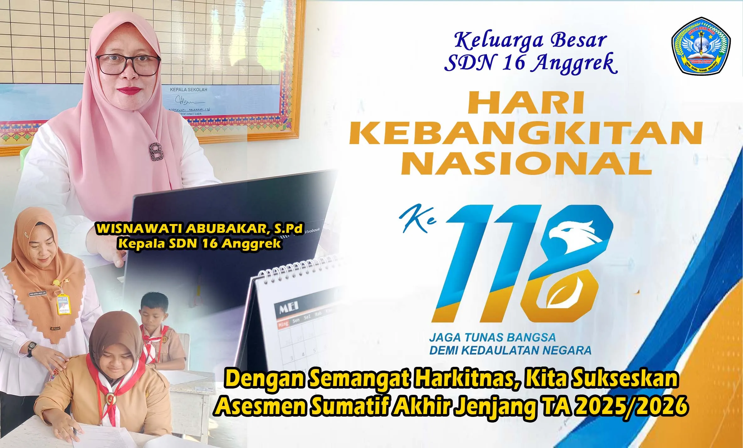 SDN 16 Anggrek Tetap Semangat Asesmen di Momentum Harkitnas 2026