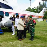 Danrem 133/NW Dampingi Presiden RI Tinjau Kampung Nelayan Merah Putih di Leato Selatan
