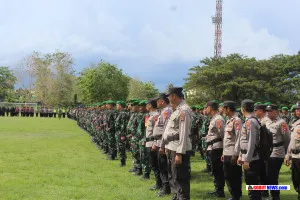 Danrem 133 Pimpin Apel Pengamanan Kunjungan Presiden di Gorontalo