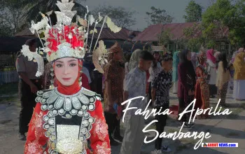 Siswi SMPN 2 Anggrek Tampil Anggun Kenakan Pakaian Adat Gorontalo Dalam Upacara Hardiknas
