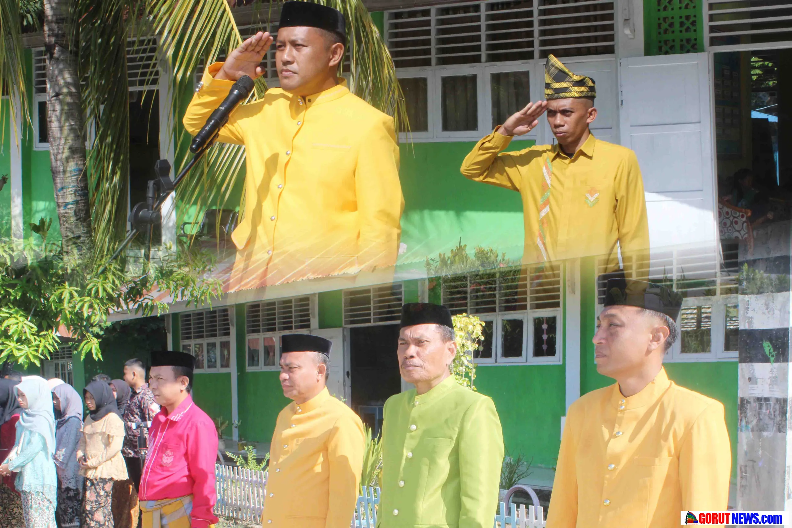Semarak Perayaan Hari Pendidikan Nasional Tingkat Kecamatan Anggrek Diwarnai Tarian Kolosal